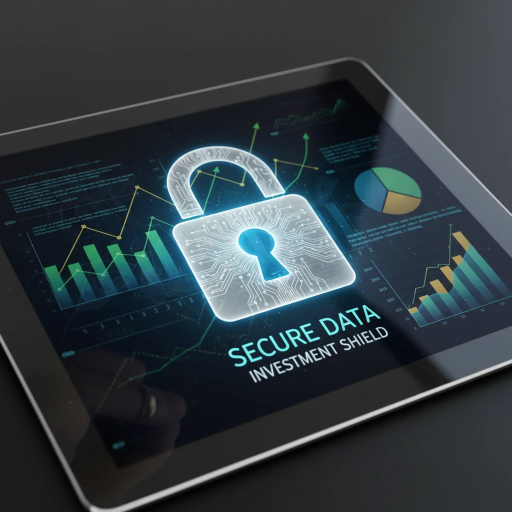 Cadenas numérique sécurisé sur un écran d'ordinateur, symbolisant la cybersécurité des données financières.