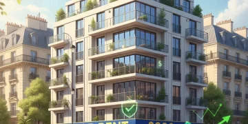 Illustration des avantages fiscaux de l'investissement locatif en 2026 avec des graphiques financiers et un immeuble moderne.