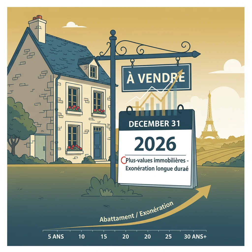 Plus-values immobilières 2026 : Optimiser l’impôt après 22 ans de détention