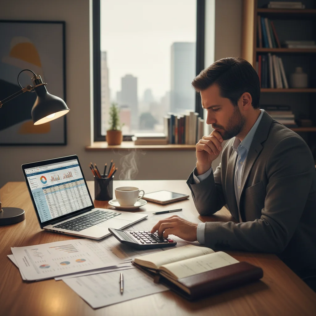 Personne analysant des documents financiers, symbolisant la planification patrimoniale face aux nouvelles réglementations.